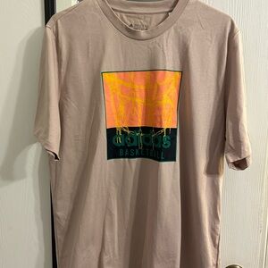 Adidas Men's Tan Basketball T-Shirt